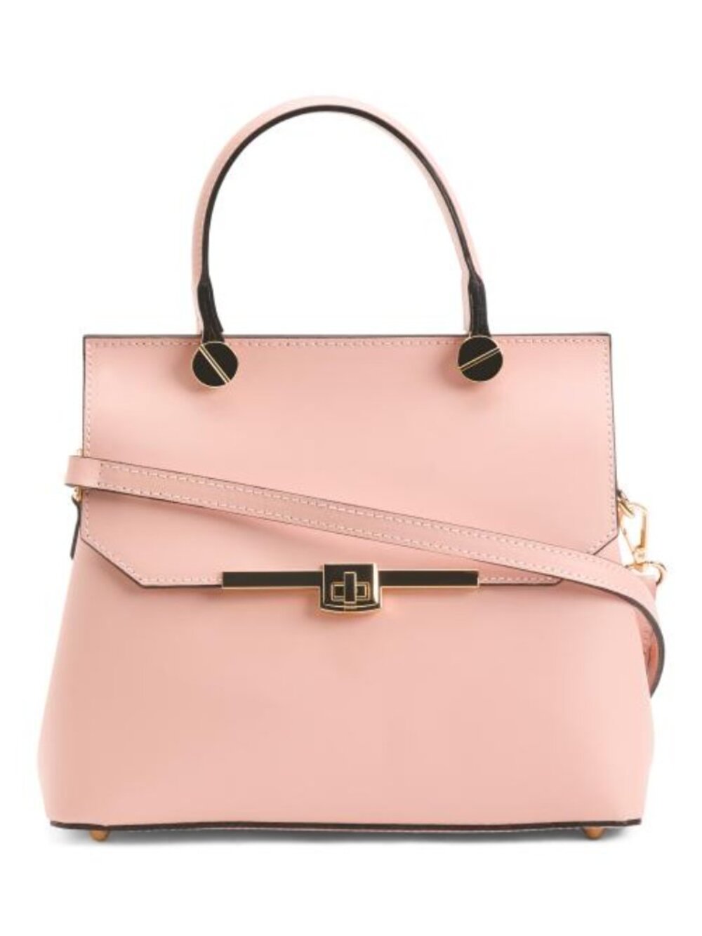 VIOLA CASTELLANI Made In Italy Leather Top Handle Satchel